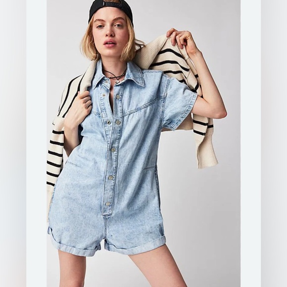 Free People Denim - Free People We The Free Renegade Coverall
